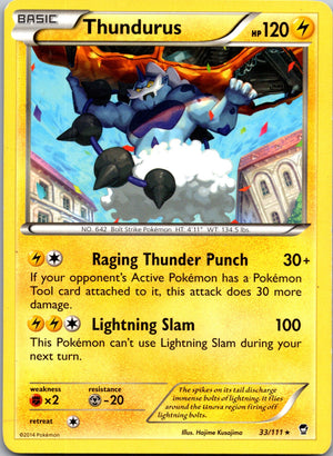 2014 XY - Furious Fists 33/111 Thundurus LP