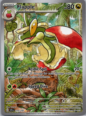 Flapple Holofoil Illustration Rare SV08: Surging Sparks 210/191 NM