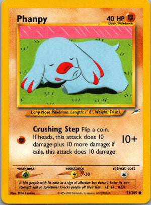 Neo Destiny 076/105 Phanpy Common NM