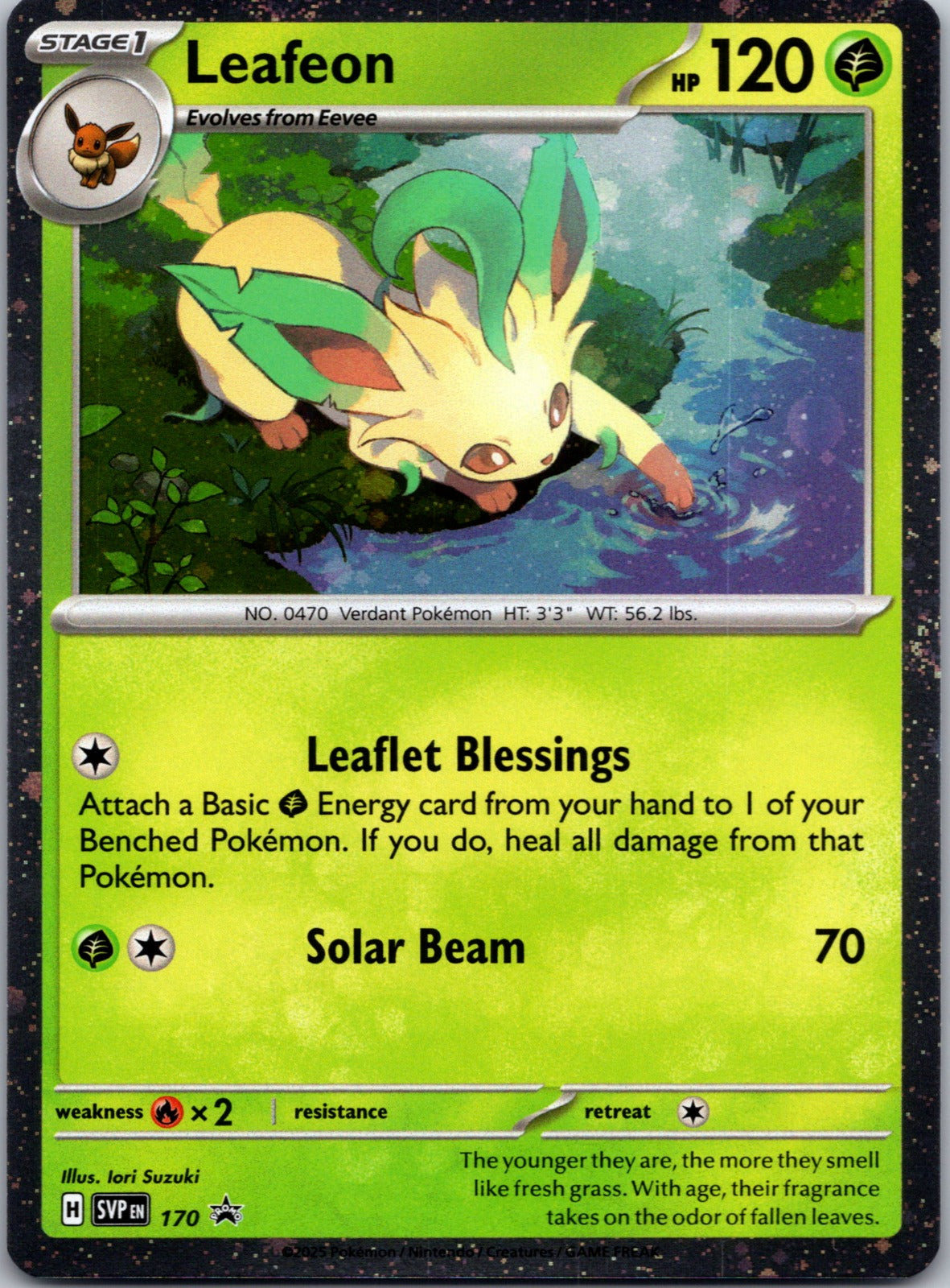 2023 SV: Scarlet & Violet Promo Cards 170 Leafeon - (Cosmos Holo) NM