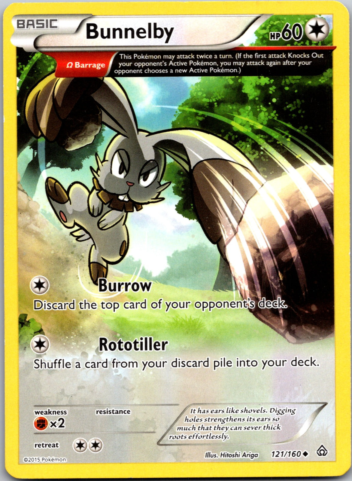 2015 XY - Primal Clash 121/160 Bunnelby (Omega) LP