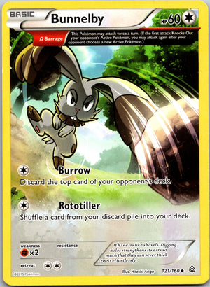 2015 XY - Primal Clash 121/160 Bunnelby (Omega) LP