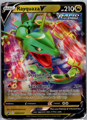 2019 SWSH: Sword and Shield Promo Cards SWSH147 Rayquaza V LP