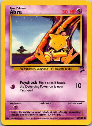 2000 Base Set 2 065/130 Abra Common M354