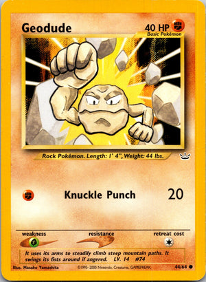 2001 Neo Revelation 44/64 Geodude Common M161