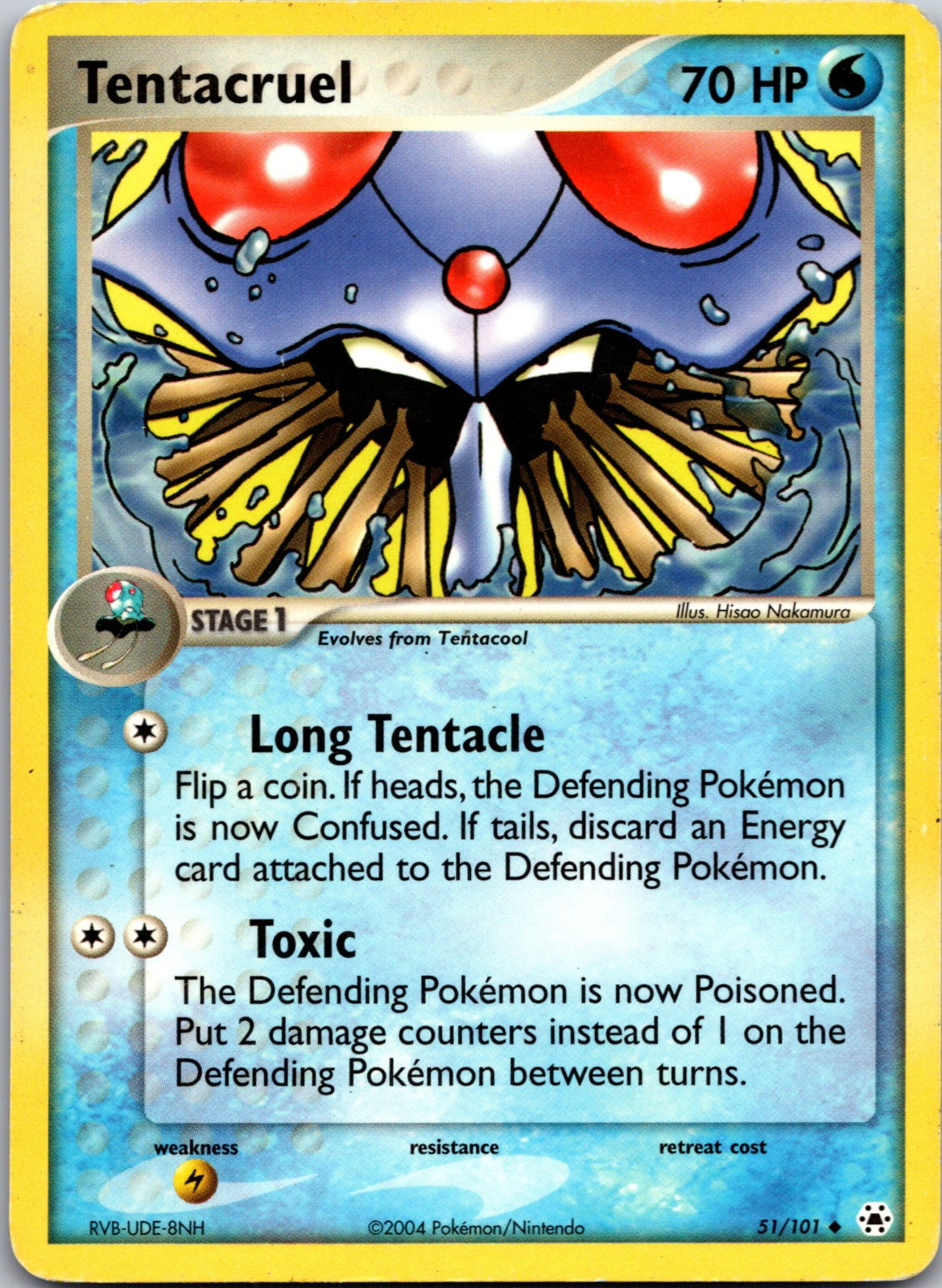 2004 Hidden Legends 51/101 Tentacruel LP