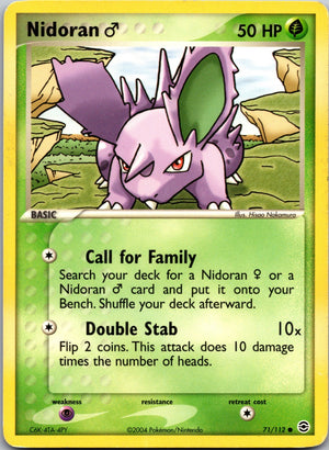 2004 FireRed and LeafGreen 71/112 Nidoran M LP
