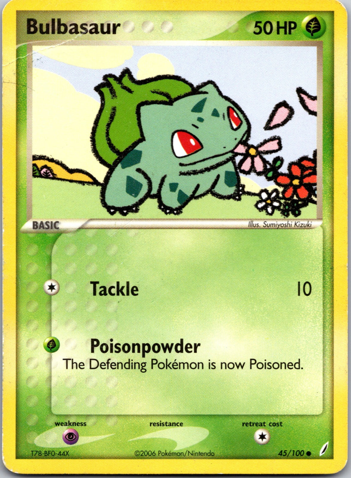 2006 Crystal Guardians 45/100 Bulbasaur LP