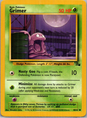 1999 Fossil #48/62 Grimer Common B177