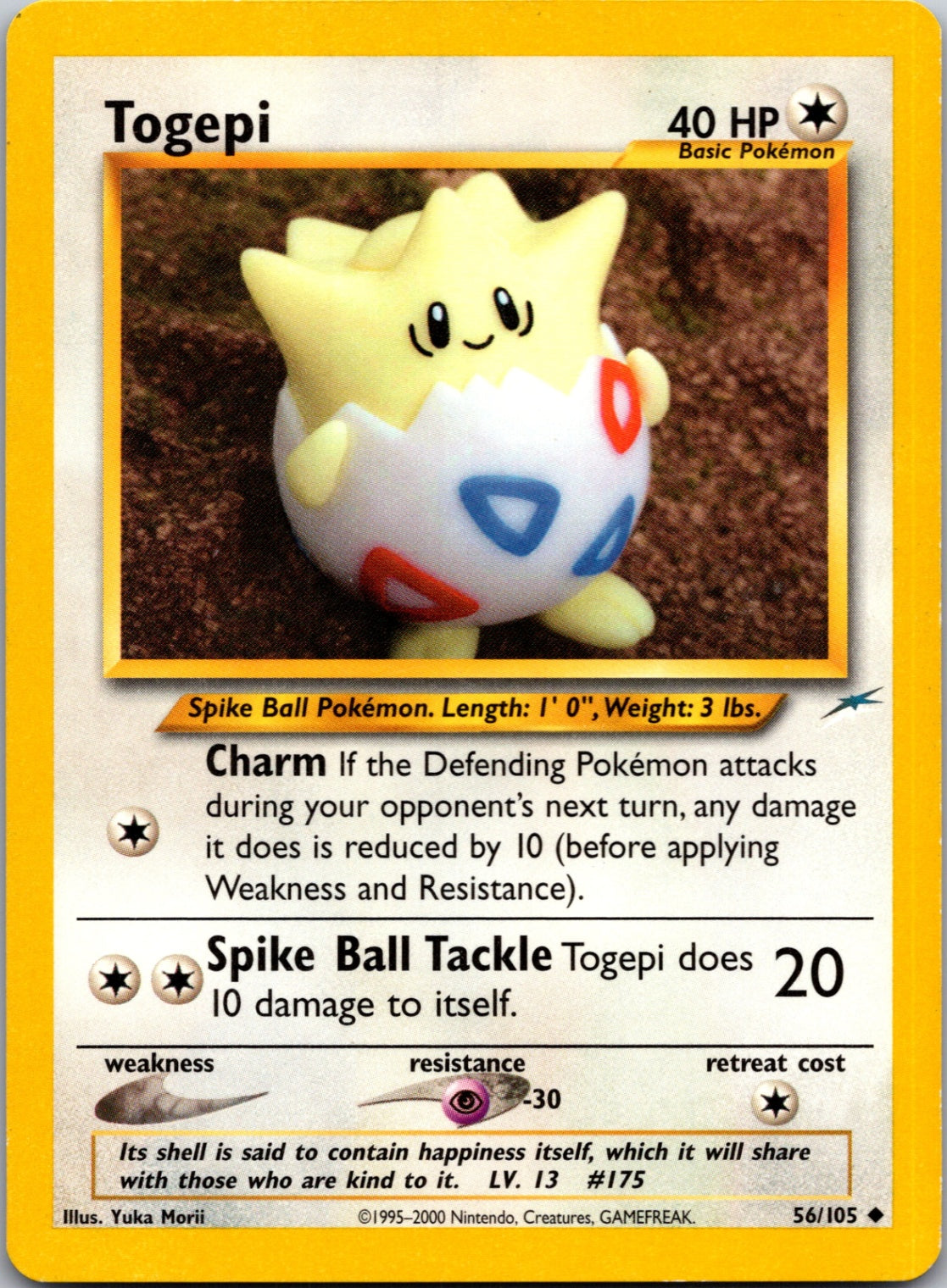 2002 Neo Destiny 056/105 Togepi Uncommon M234