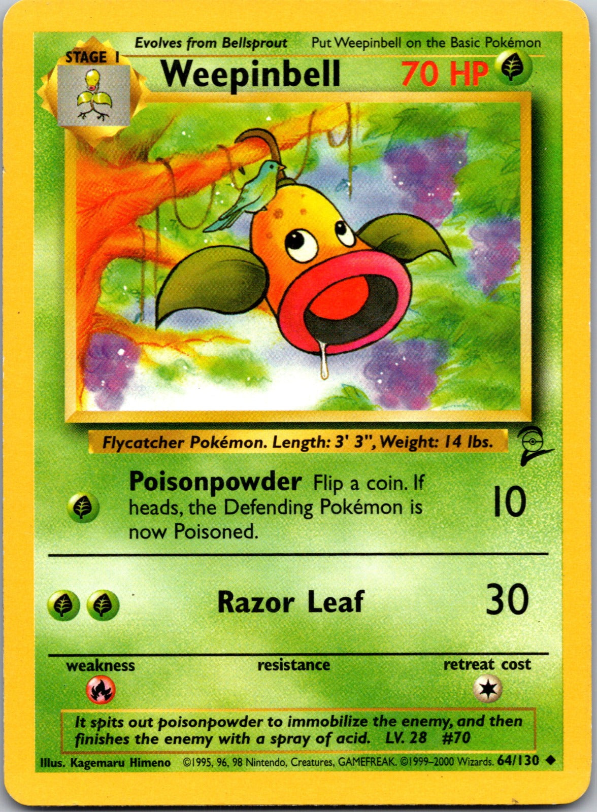 2000 Base Set 2 064/130 Weepinbell LP