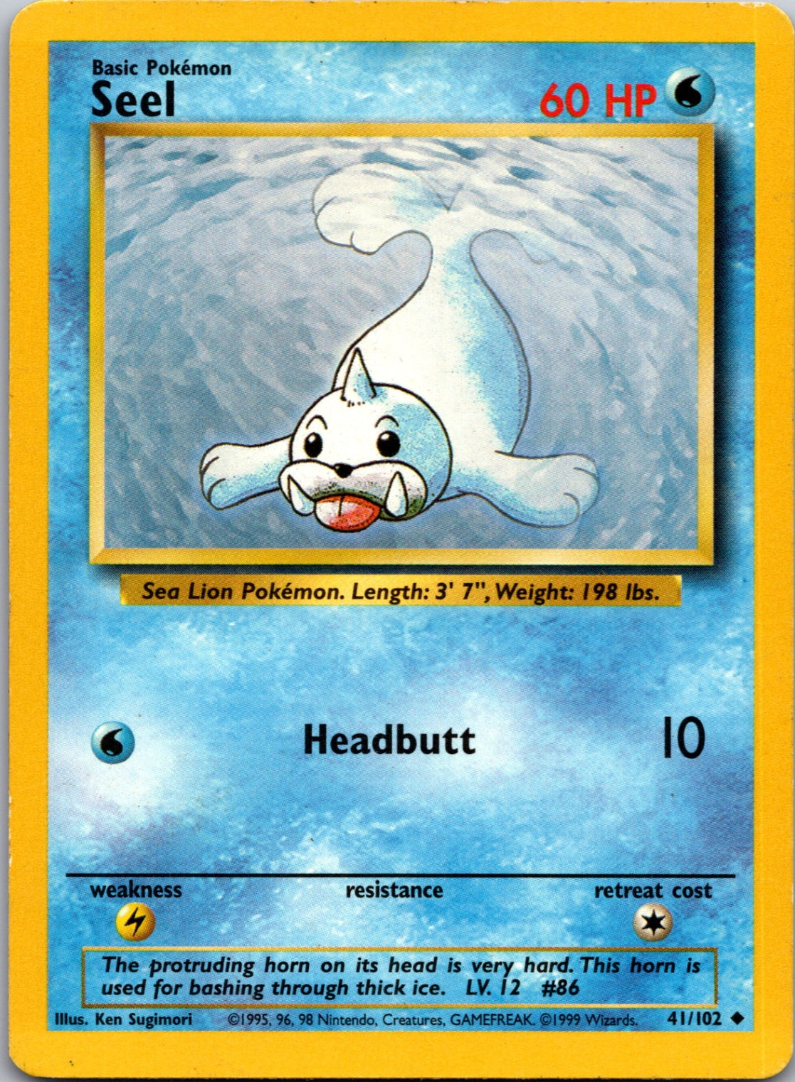 1999 Base Set  041/102 Seel Uncommon L97