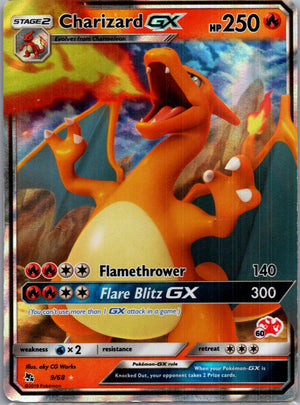 2019 Hidden Fates 9/68 Charizard GX Ultra Rare F19