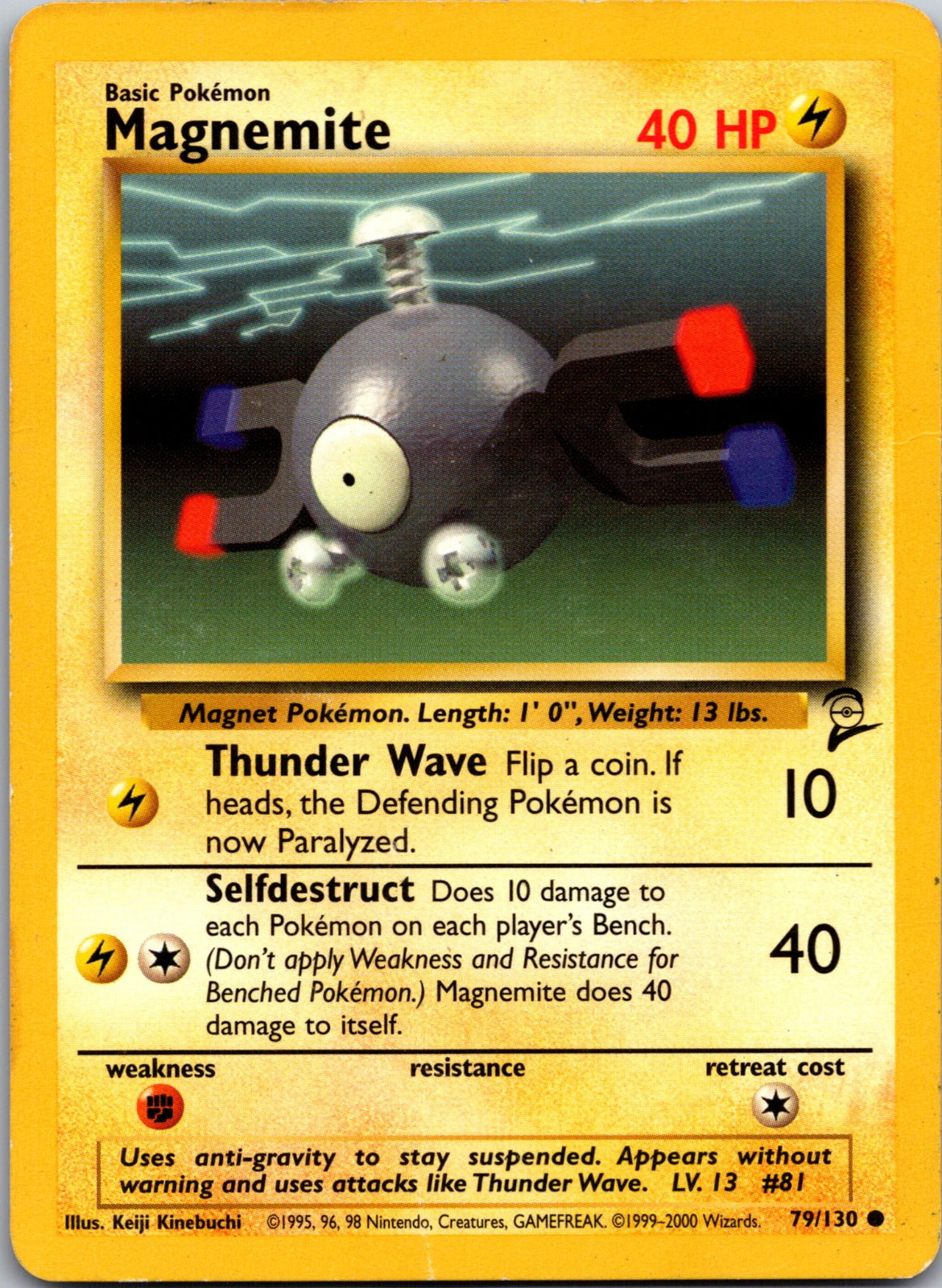 2000 Base Set 2 079/130 Magnemite LP Y242