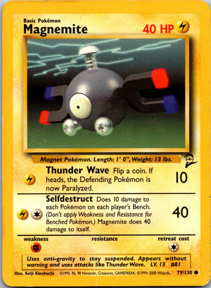 2000 Base Set 2 079/130 Magnemite LP