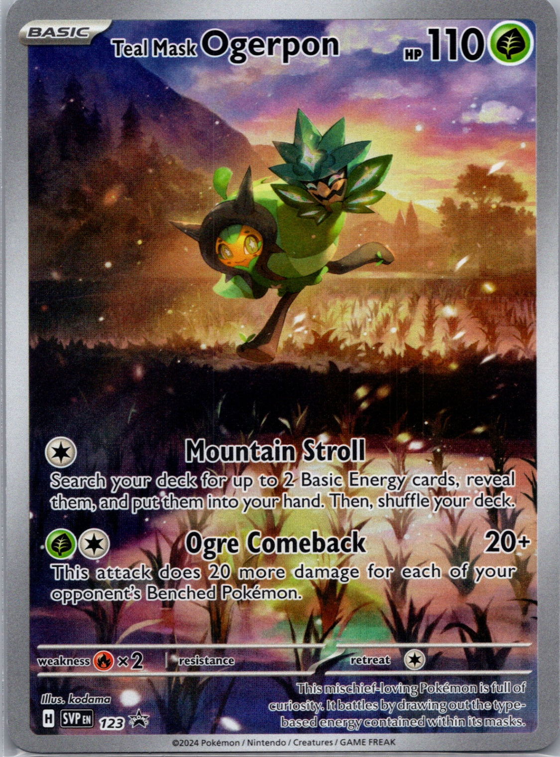 Teal Mask Ogerpon Holofoil Promo SV: Scarlet & Violet Promo Cards 123 NM