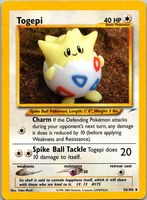 2002 Neo Destiny 056/105 Togepi LP