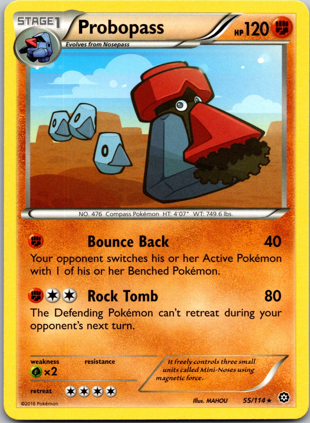 2016 XY - Steam Siege 55/114 Probopass LP