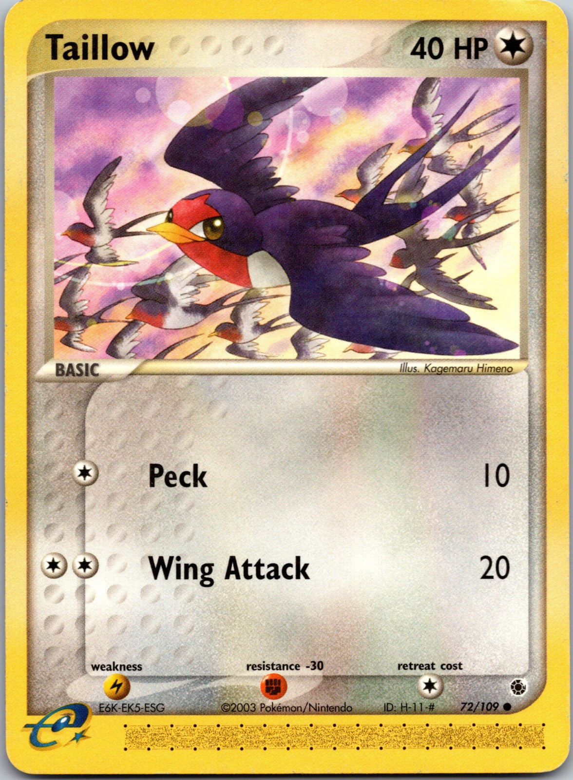 2004 EX Battle Stadium 72 Taillow LP