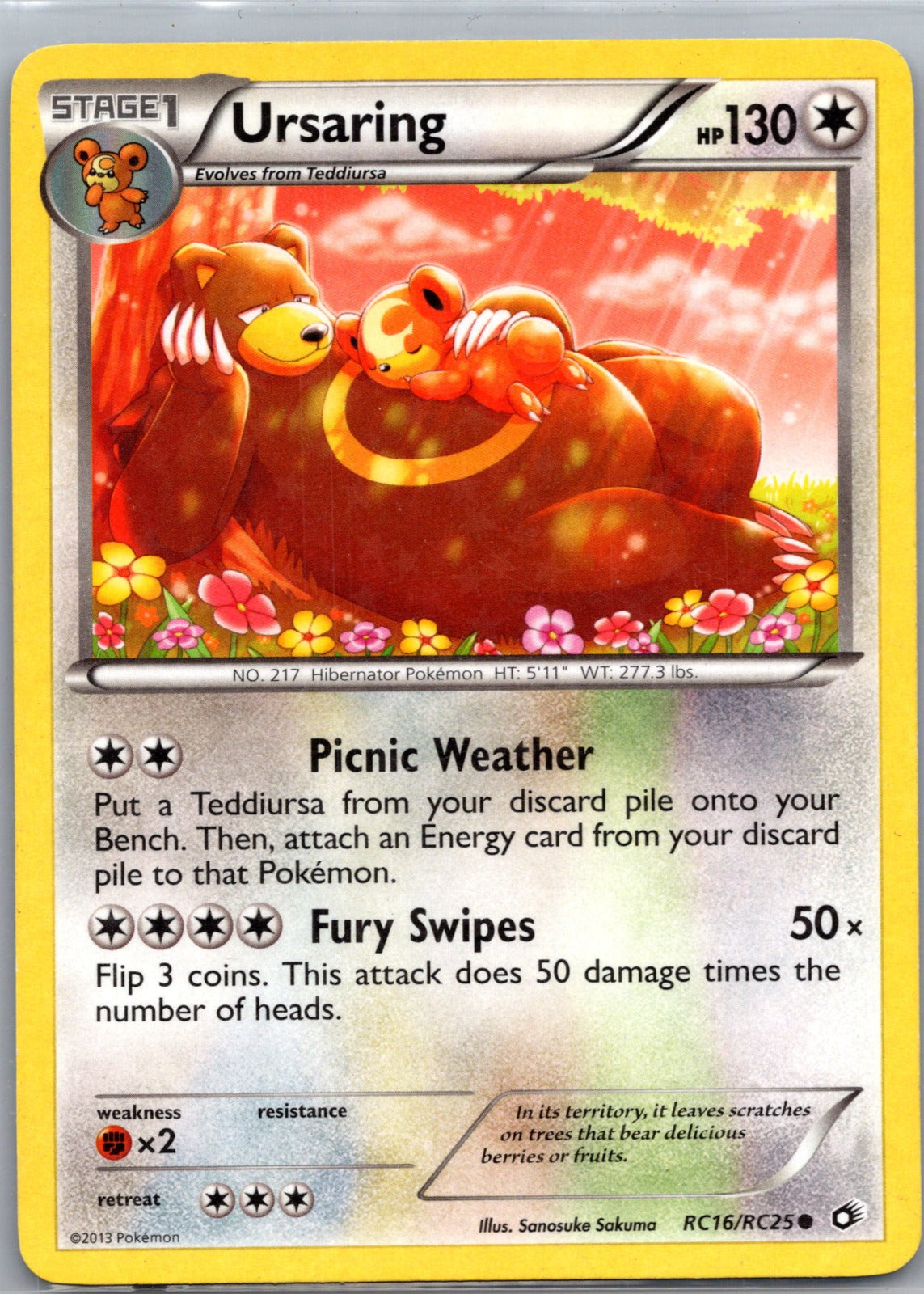2013 Legendary Treasures: Radiant Collection RC16/RC25 Ursaring LP G192