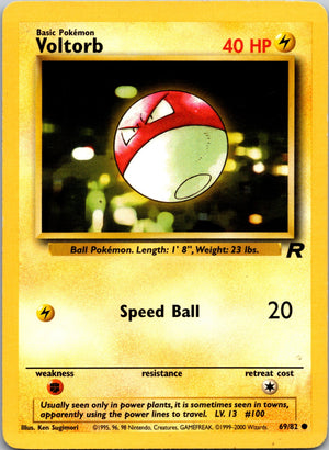 2000 Team Rocket 69/82 Voltorb LP