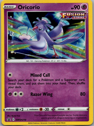2022 SWSH: Promo SWSH210 Oricorio Cosmos Holo D193