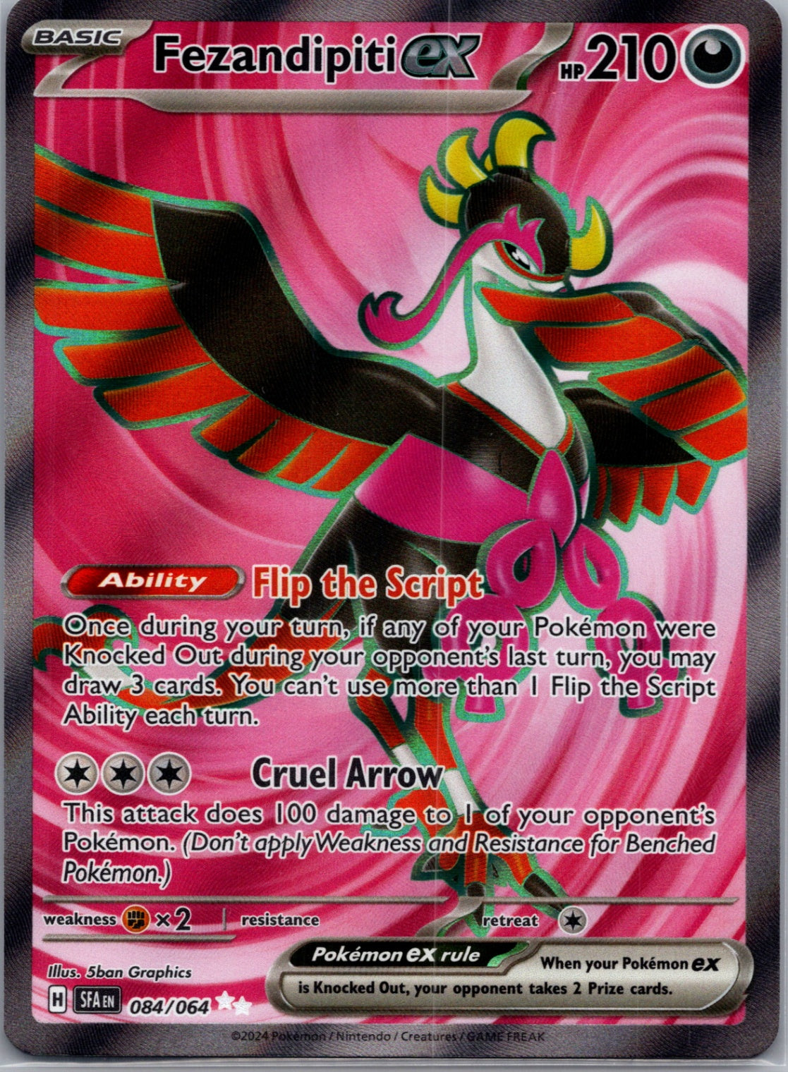 Fezandipiti ex Holofoil Ultra Rare SV: Shrouded Fable 084/064 NM