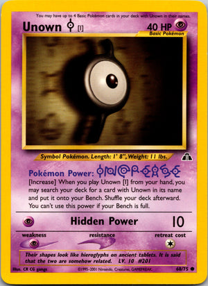 2003 Neo Discovery 68/75 Unown [I] Common A422