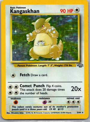 1999 Jungle 05/64 Kangaskhan (5) Holo Rare G307