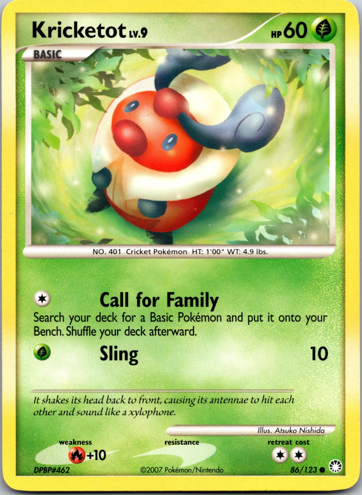 2008 Countdown Calendar Promo 086/123 Kricketot LP