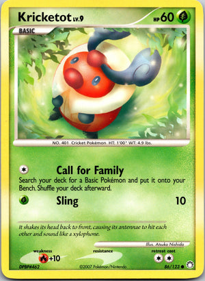 2008 Countdown Calendar Promo 086/123 Kricketot LP