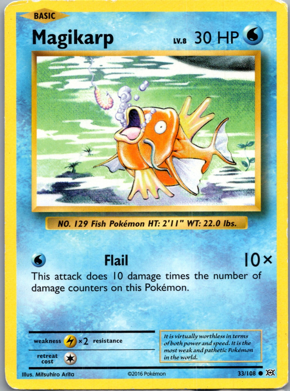 2016 XY - Evolutions 33/108 Magikarp HP S278