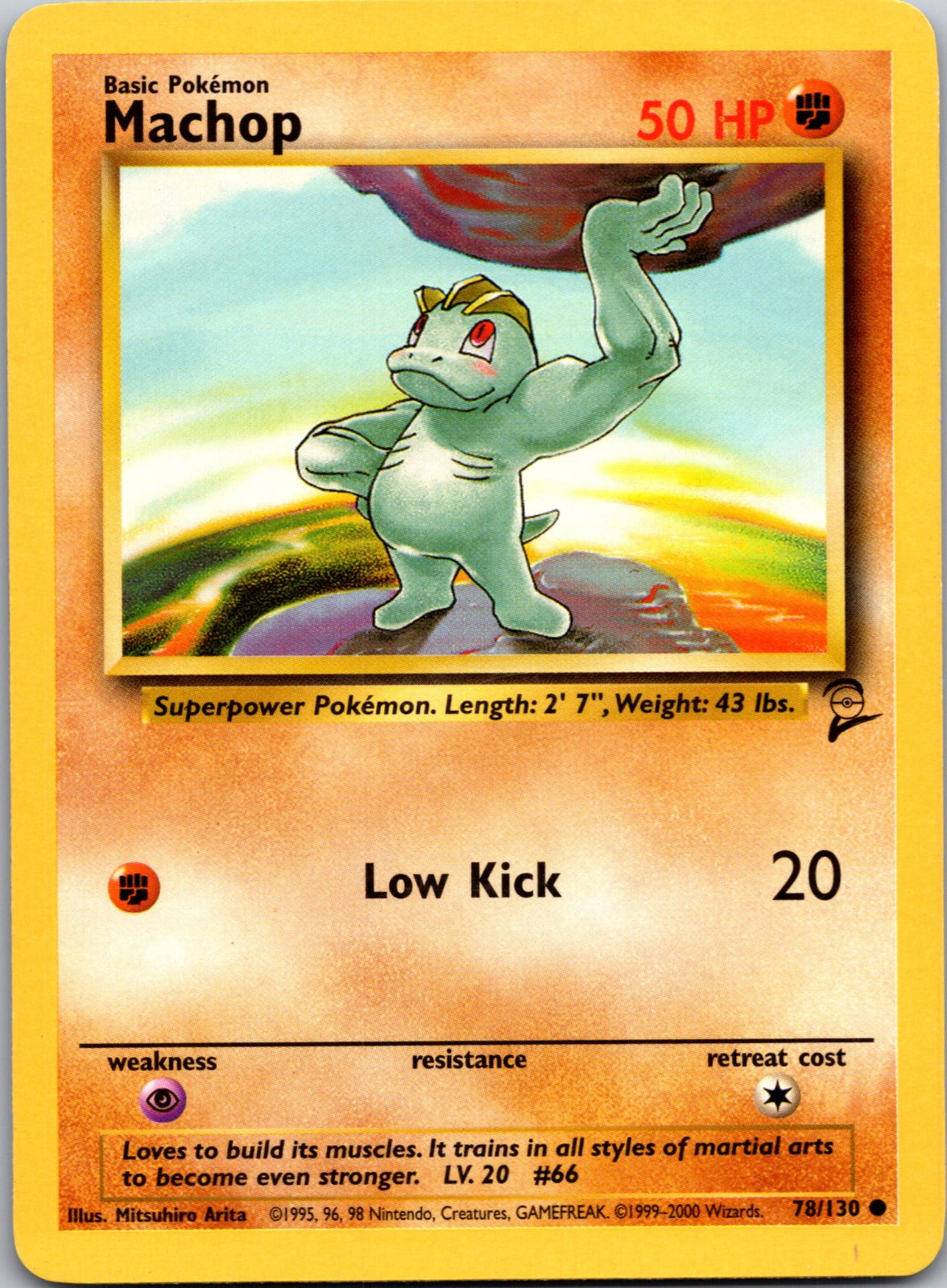 Machop Common Base Set 2 078/130 LP