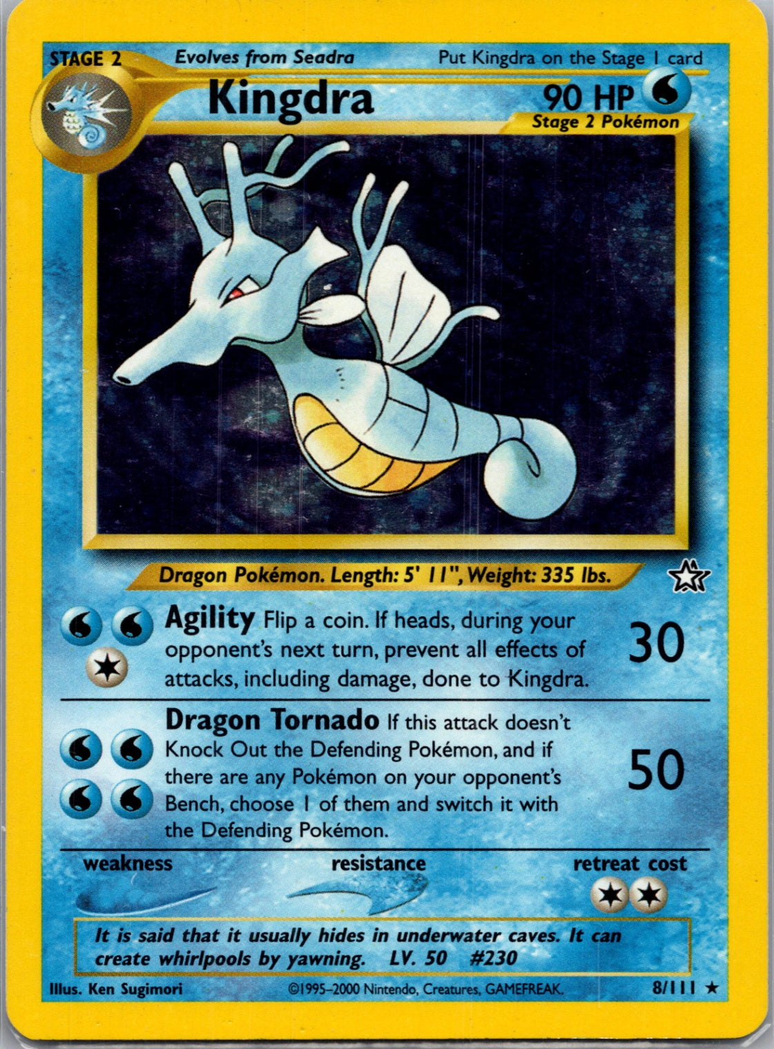 2002 Neo Genesis 008/111 Kingdra Holo Rare G312