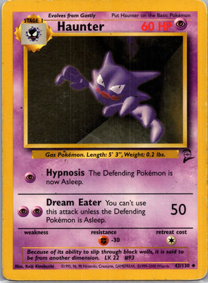 2000 Base Set 2 043/130 Haunter Uncommon F121