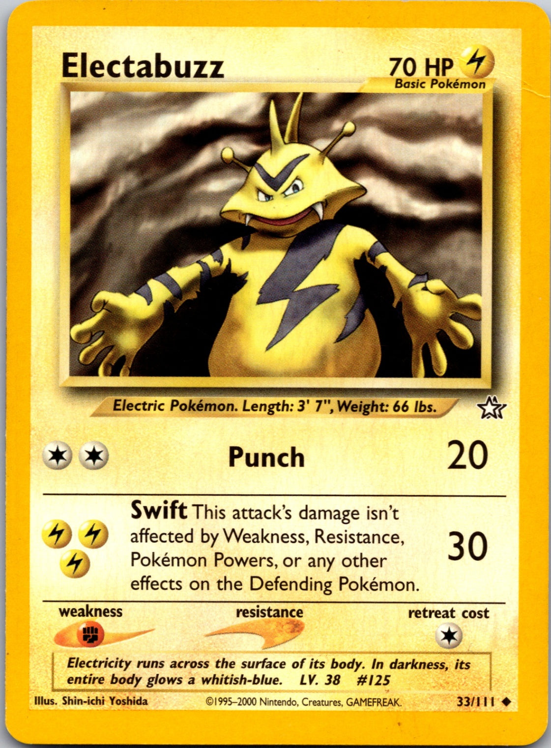 2000 Neo Genesis #033/111 Electabuzz Uncommon C239