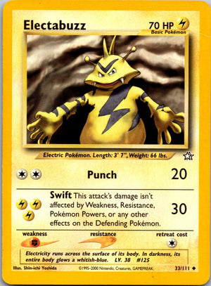 2000 Neo Genesis #033/111 Electabuzz Uncommon C239