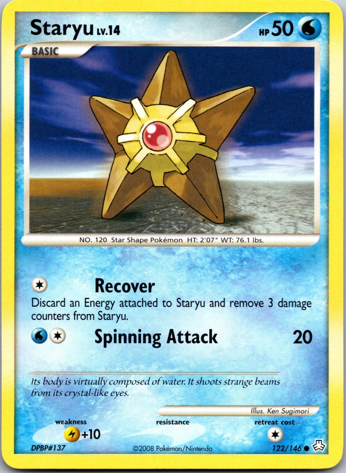 2008 Legends Awakened 122/146 Staryu LP
