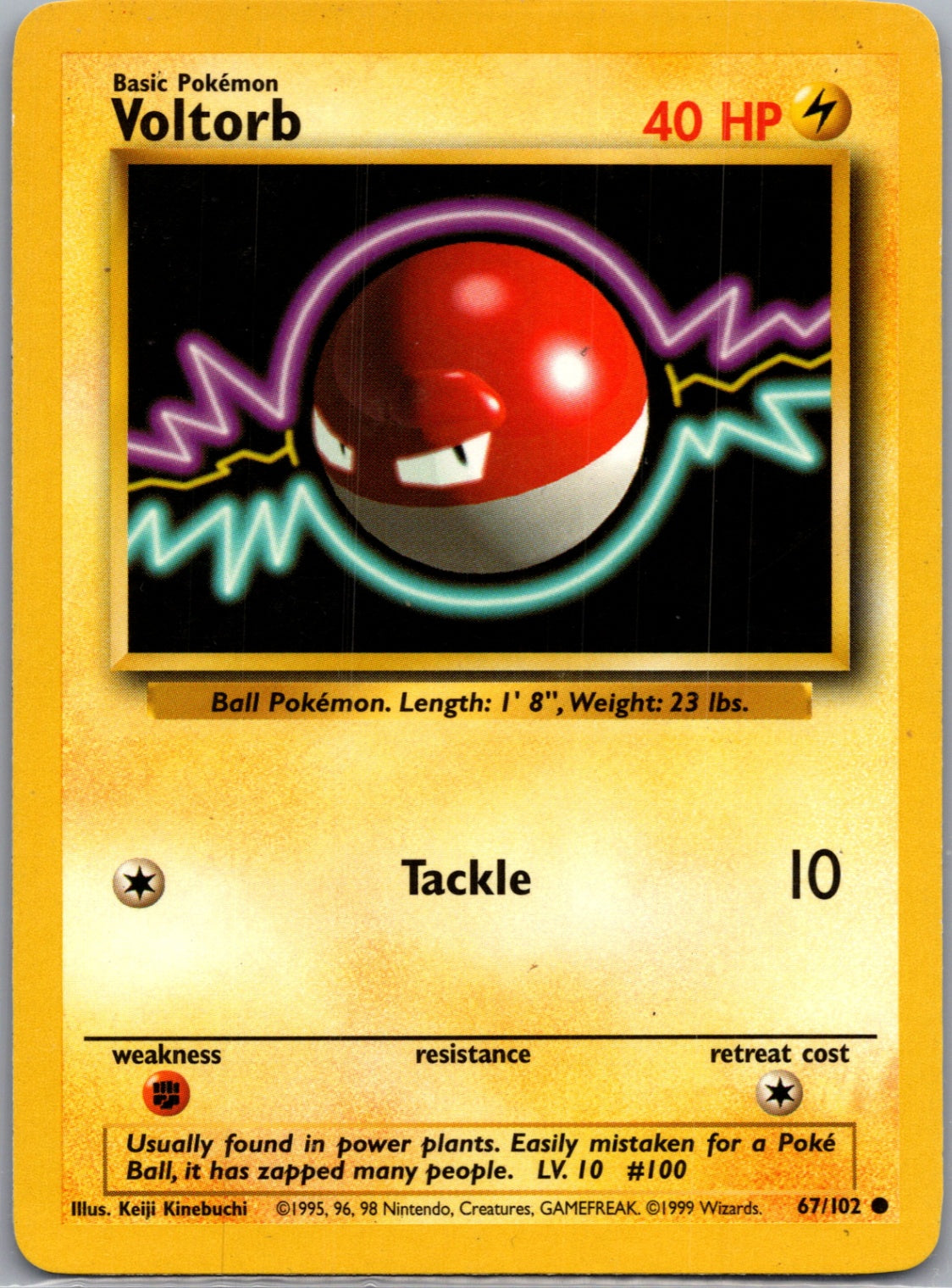1999 Base Set  067/102 Voltorb Common M78
