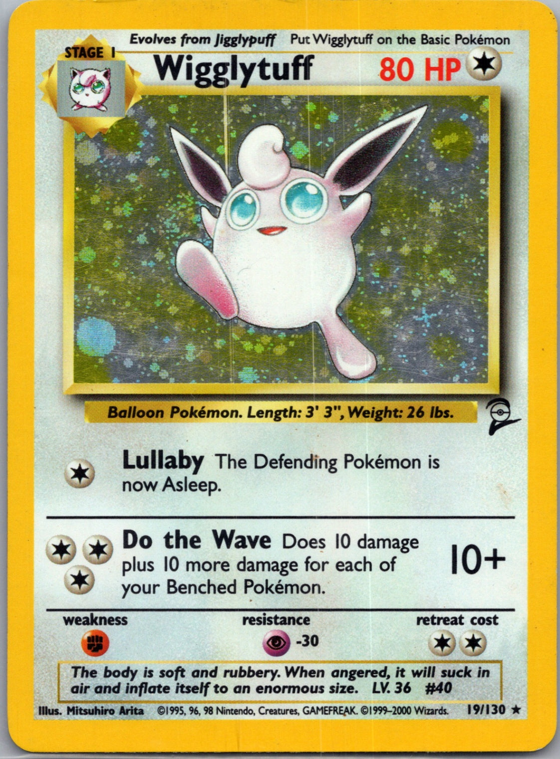 1999 Jungle 16/64 Wigglytuff (16) Holo Rare G276