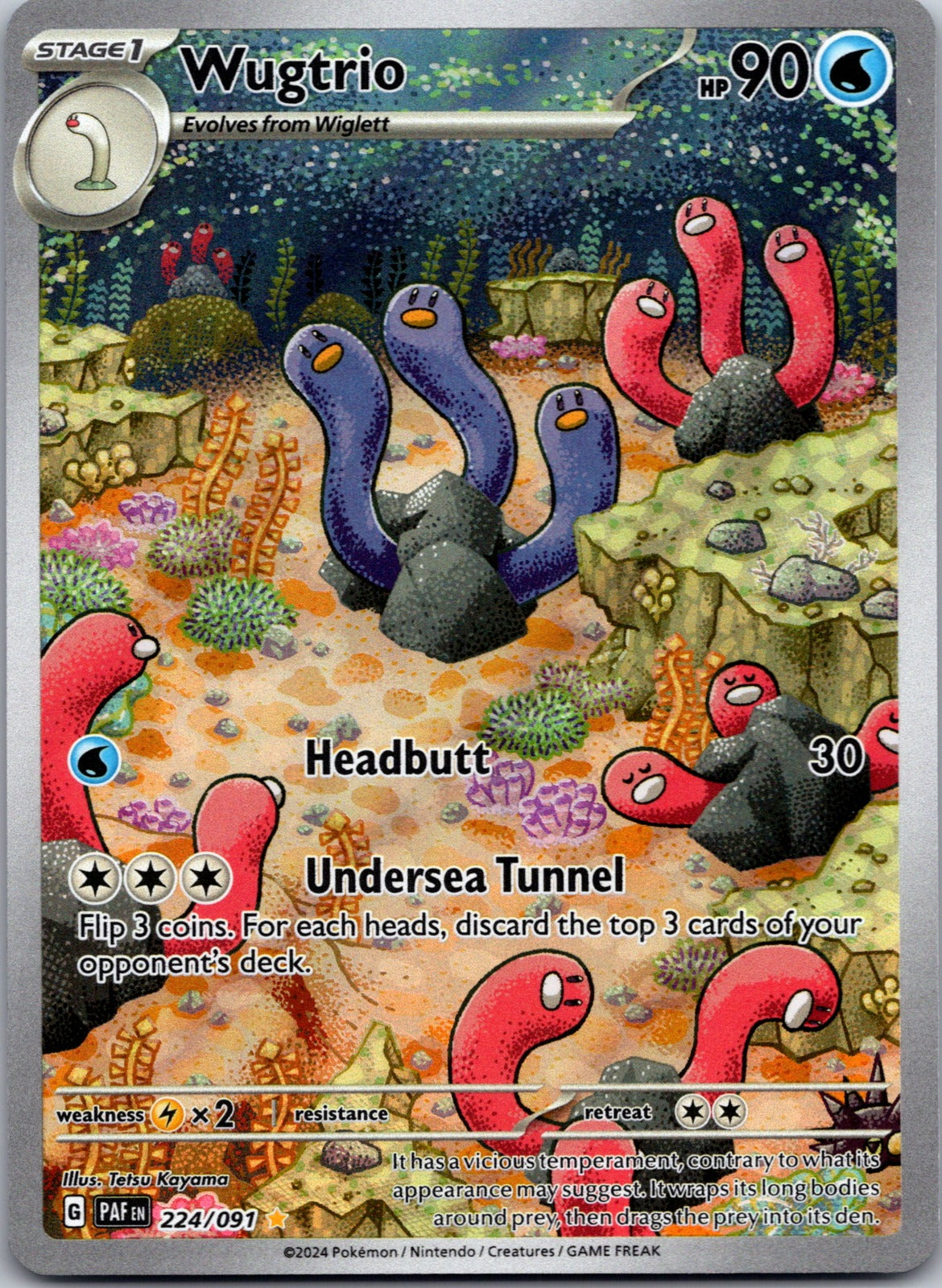 2024 SV: Paldean Fates 224/091 Wugtrio NM