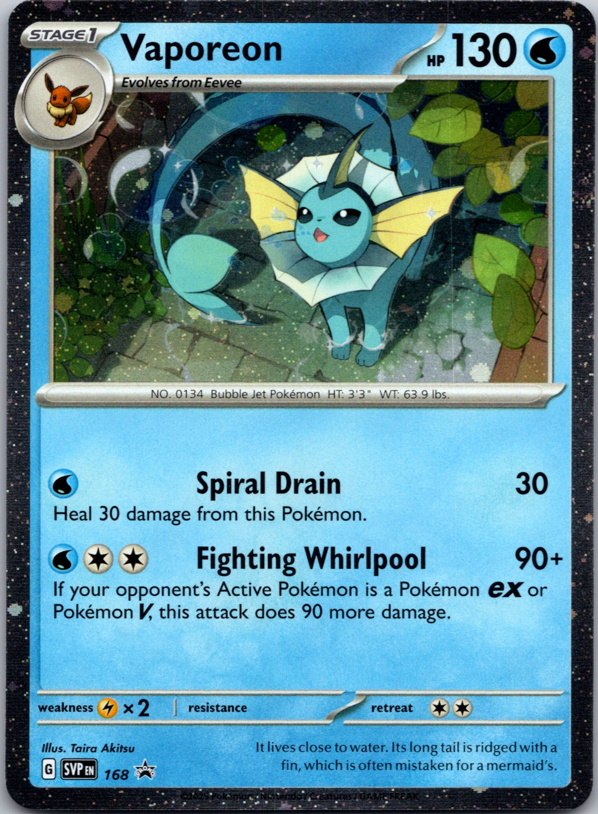 2023 SV: Scarlet & Violet 151 134/165 Vaporeon NM