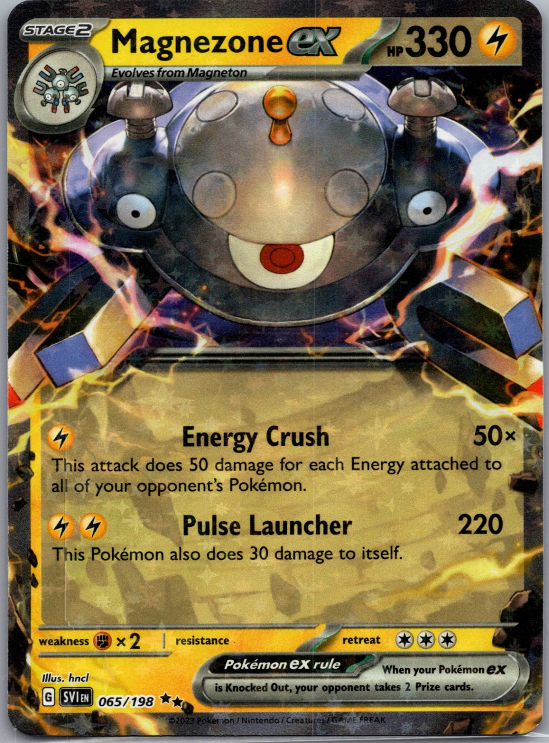 2023 SV01: Scarlet & Violet Base Set 065/198 Magnezone ex Double Rare D283