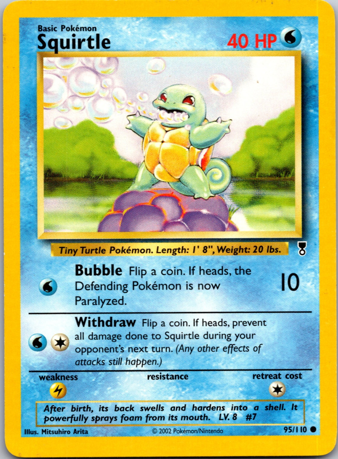 2002 Legendary Collection 095/110 Squirtle Common L60