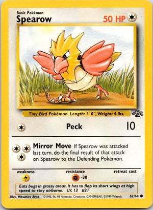1999 Jungle 62/64 Spearow Common A21