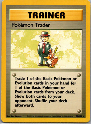 1999 Base Set 77/102 Pokémon Trader Common C35