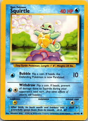 2000 Base Set 2 093/130 Squirtle LP