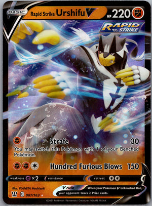2021 SWSH05: Battle Styles 087/163 Rapid Strike Urshifu V Ultra Rare D242