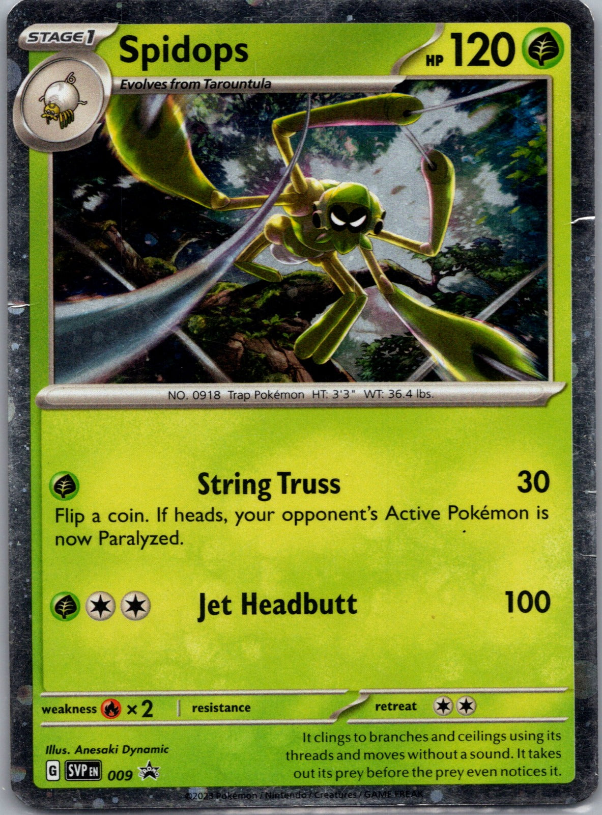 2023 SV: Scarlet and Violet Promo Cards 009 Spidops LP