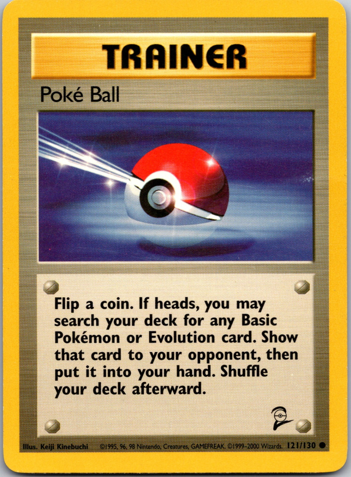 1999 Base Set 2 121/130 Poke Ball Common C283